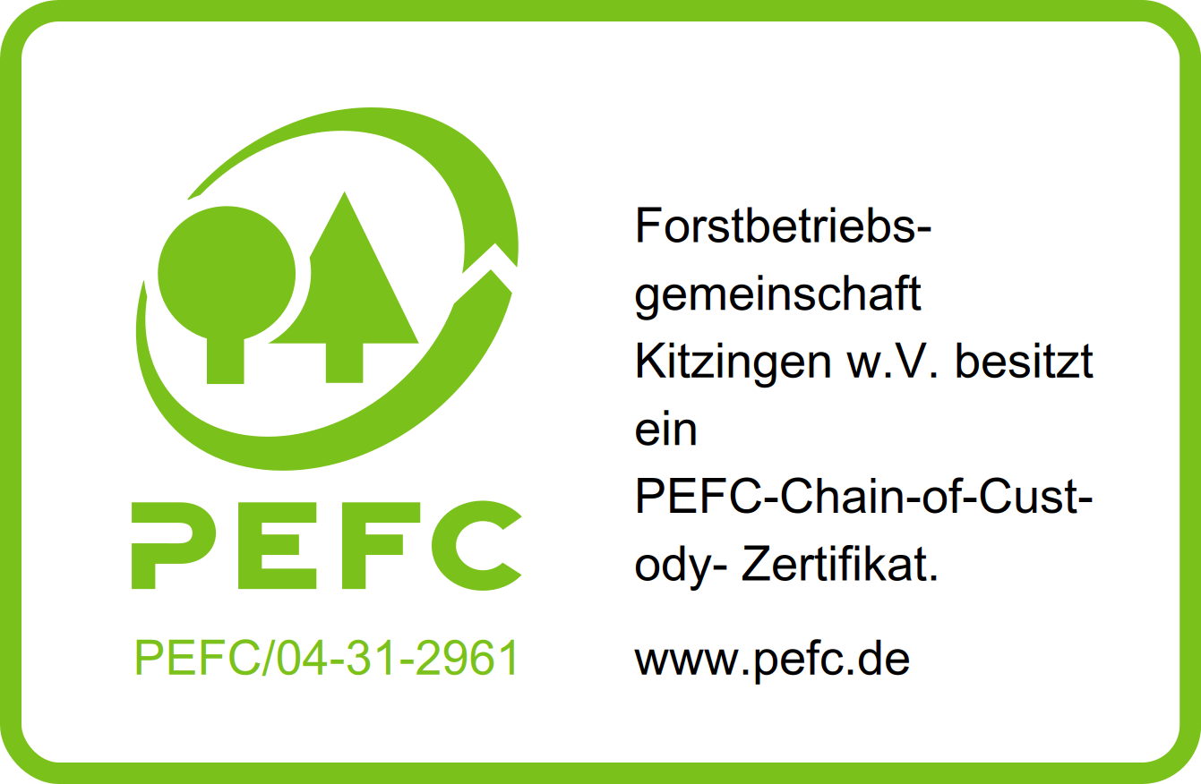 PEFC Zertifikat FBG Kitzingen w.V. 